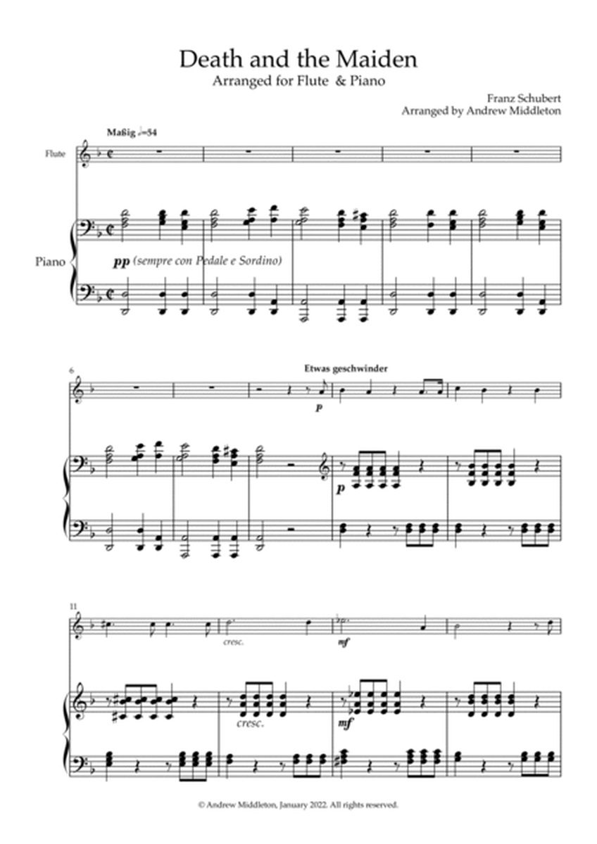 Death of a Maiden arranged for Flute and Piano image number null