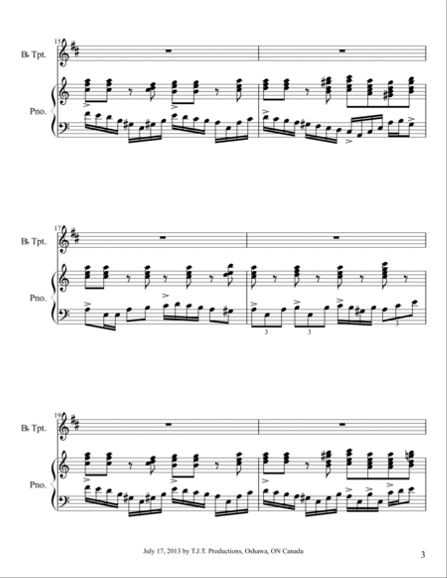 Aeolian Variations Trumpet Solo scores gallery preview page 3