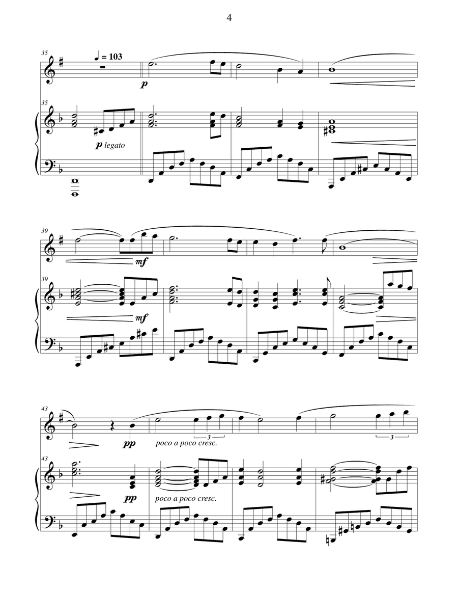 CABALLERO - Fantasy for Trumpet and Piano Trumpet Solo scores gallery preview page 5