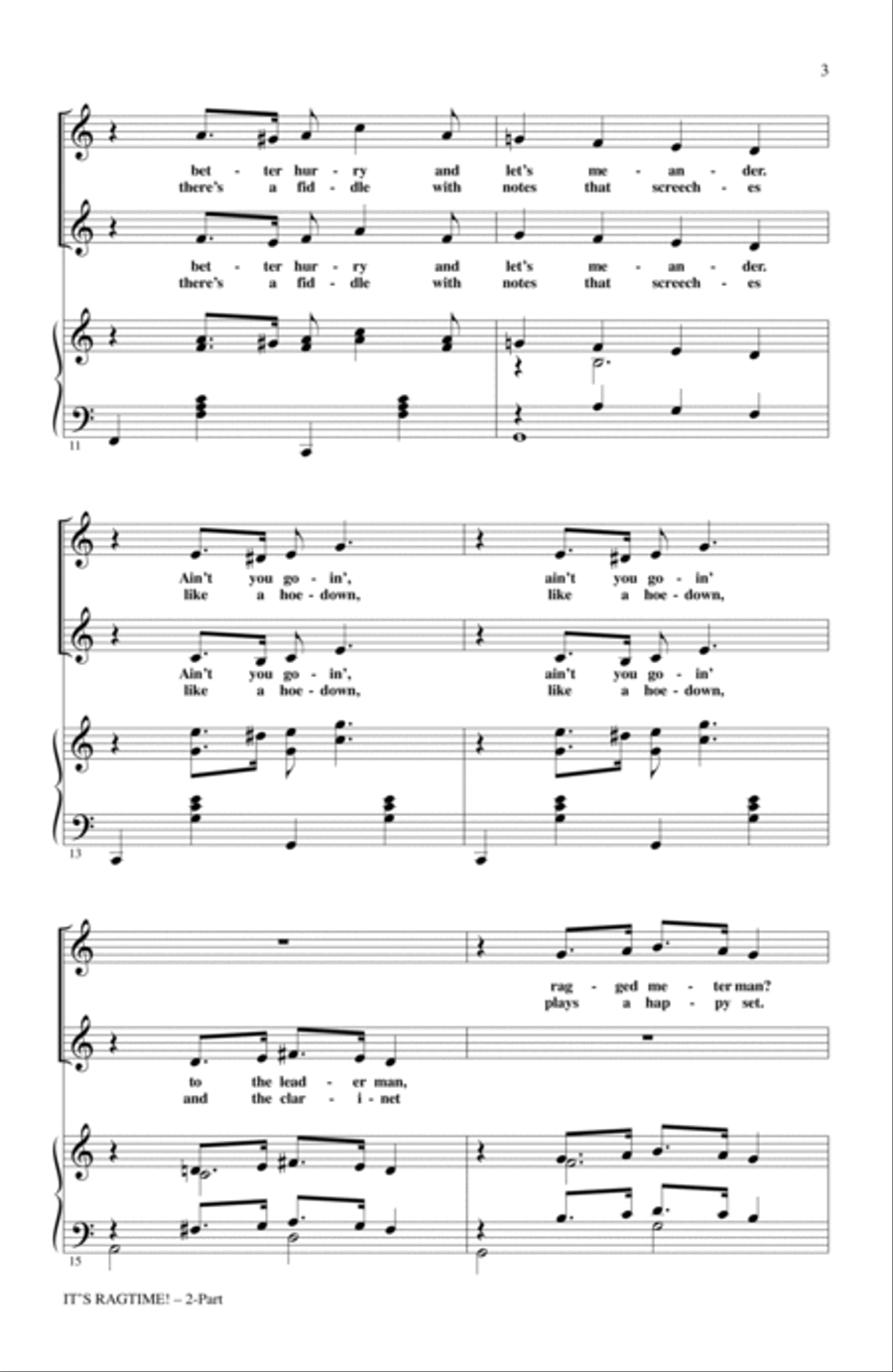 It's Ragtime! 2-Part scores gallery preview page 2