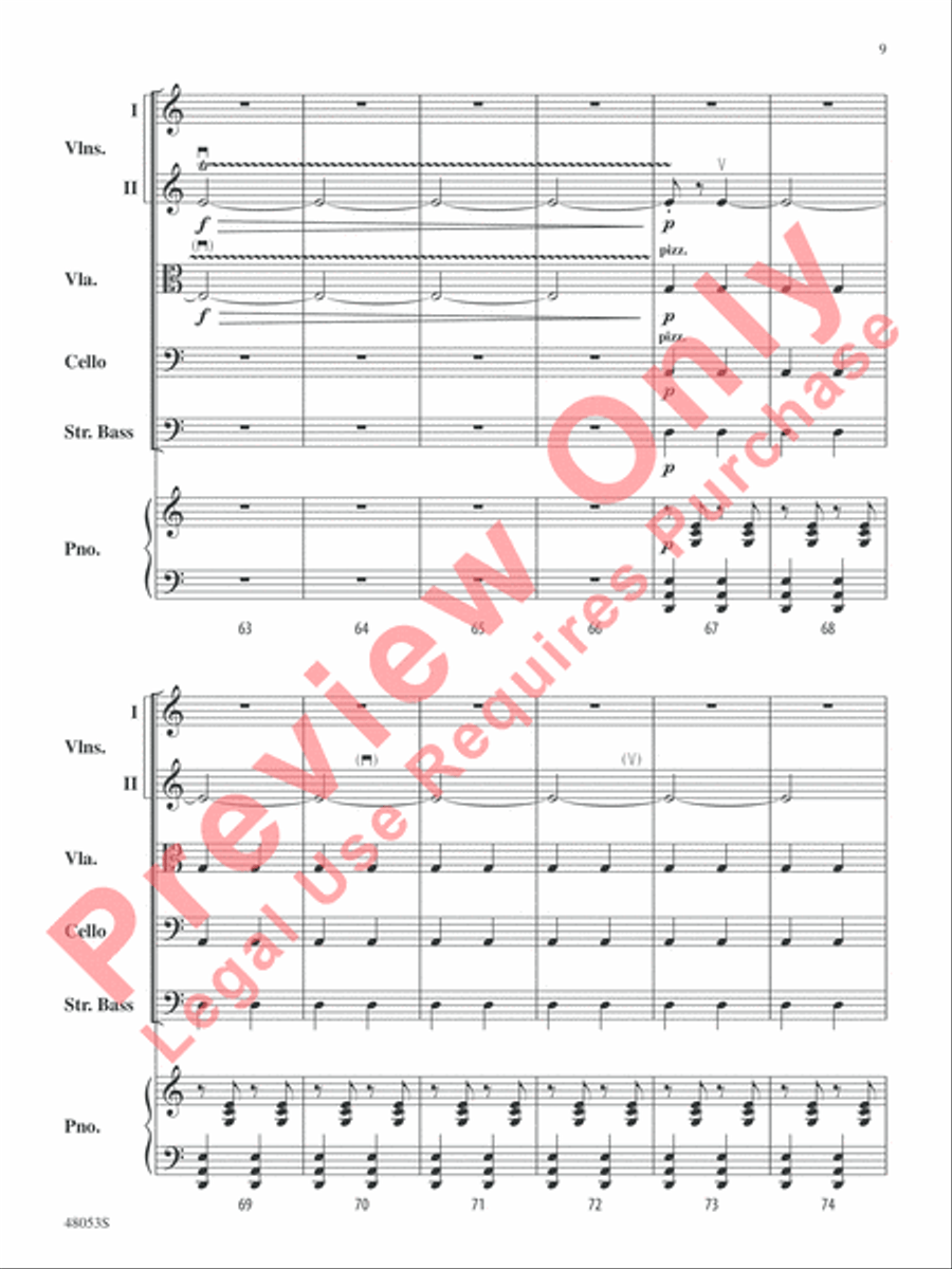 Danza Ritual del Fuego String Orchestra scores gallery preview page 10