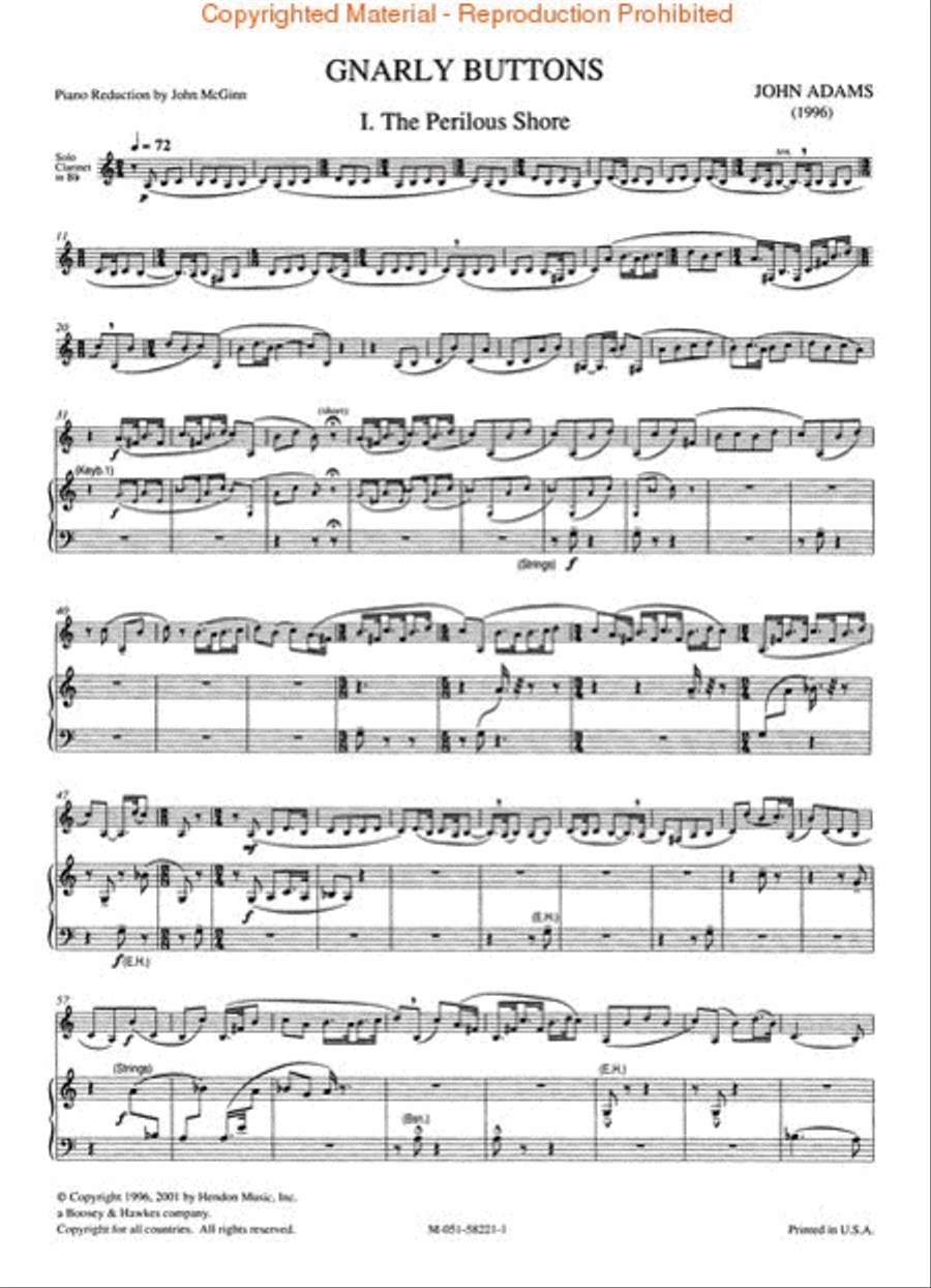 Gnarly Buttons Clarinet Solo scores gallery preview page 2