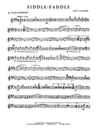 Fiddle-Faddle: B-flat Tenor Saxophone