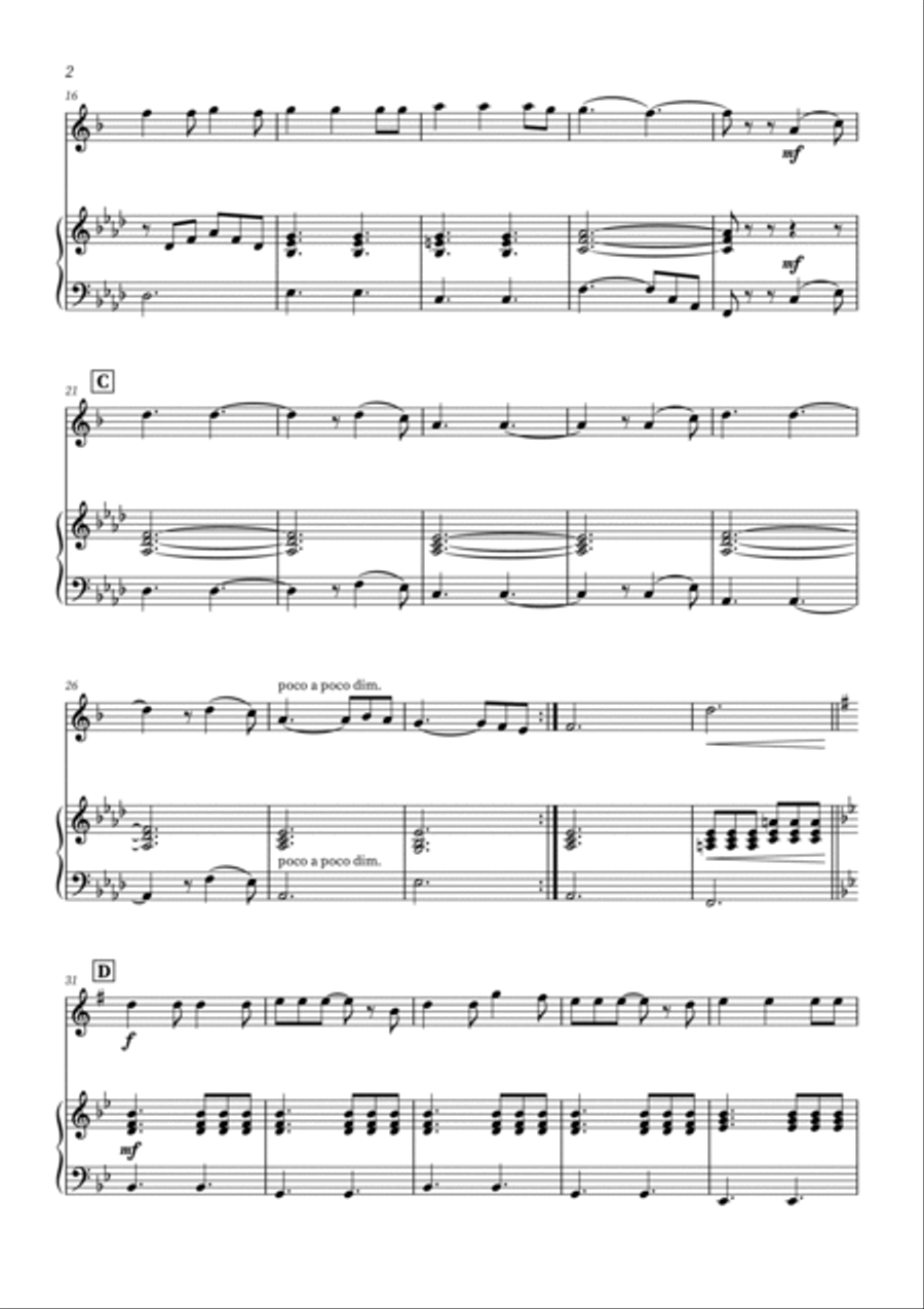 Hallelujah Alto Saxophone scores gallery preview page 2