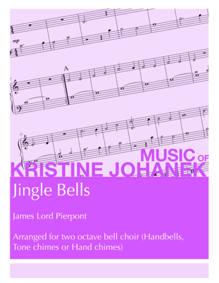 Jingle Bells (2 octave handbells, tone chimes or hand chimes)