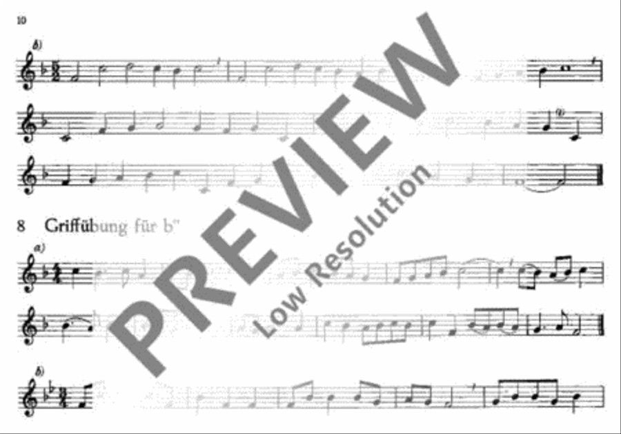 Die kleine Übung Die kleine Übung Soprano Recorder scores gallery preview page 11