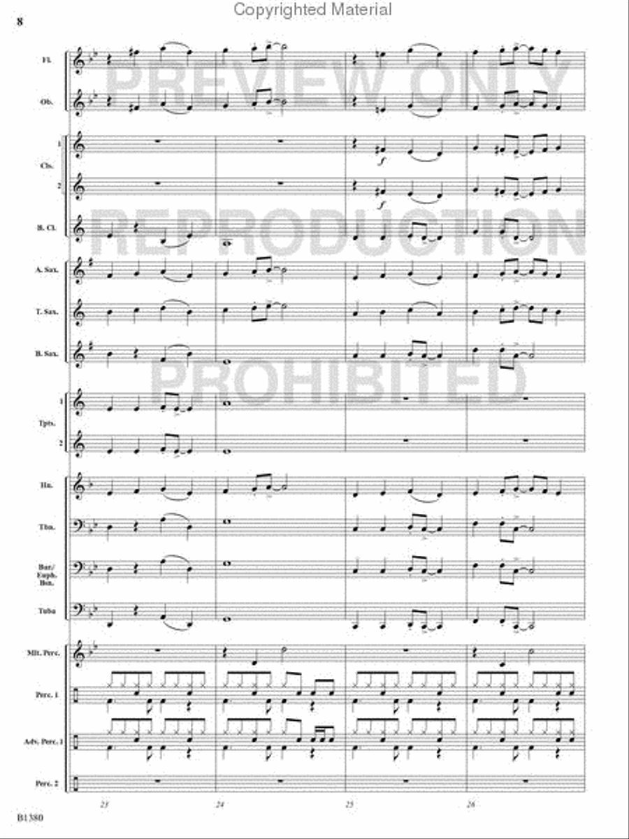 Traffic Jam Concert Band scores gallery preview page 7