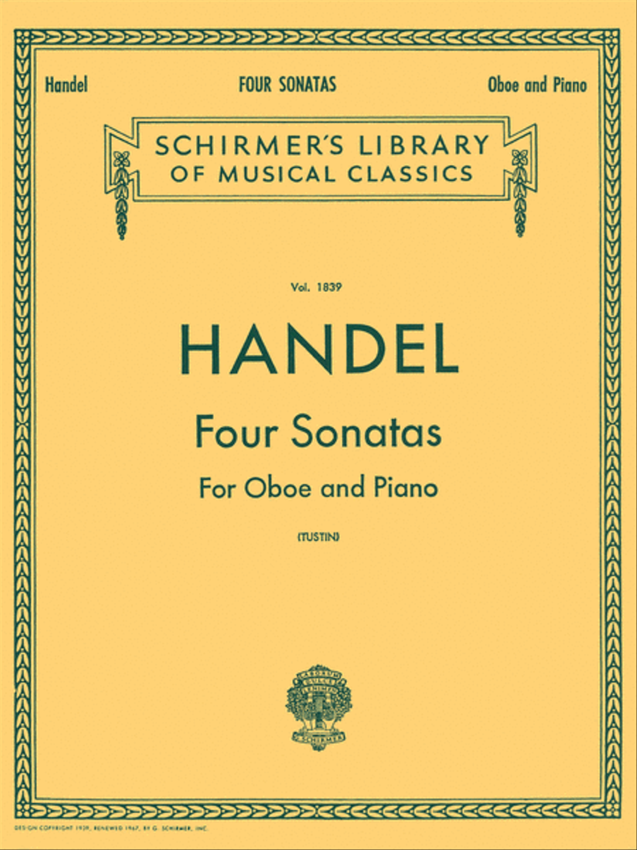 Four Sonatas Four Sonatas Piano Accompaniment scores gallery preview page 1