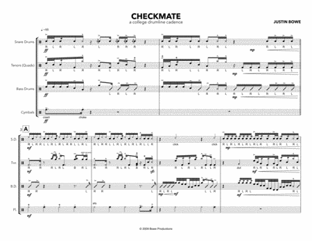 Checkmate // [DRUMLINE CADENCE] 6-bass version image number null