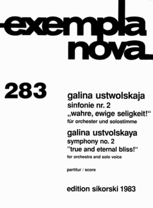 Symphony No. 2 for Orchestra and Solo Voice