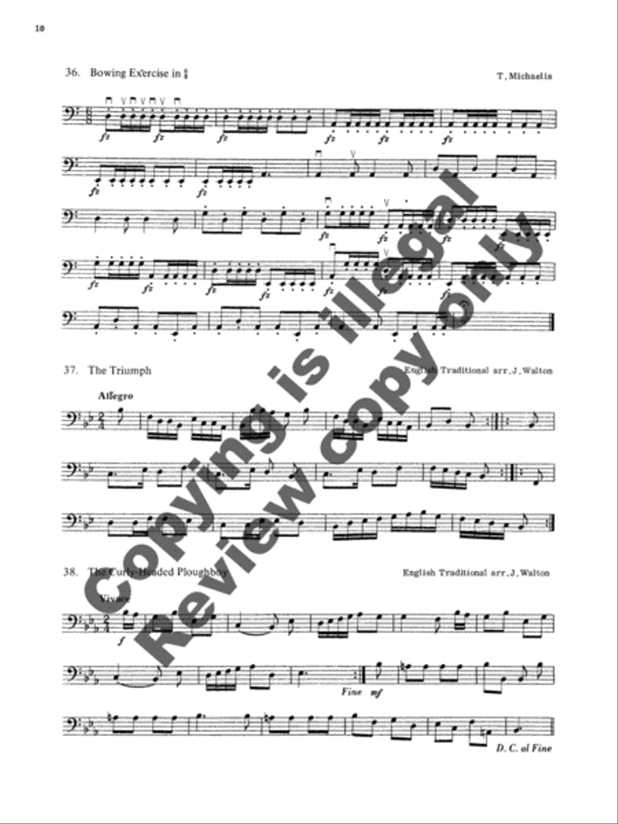 Yorke Studies for Double Bass, Volume 1 Double Bass scores gallery preview page 12