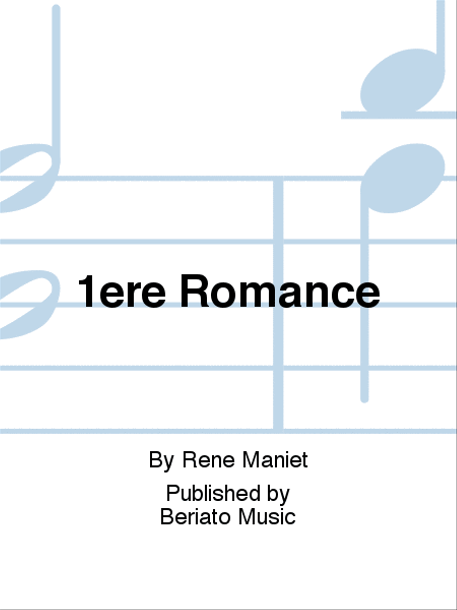 1ere Romance Clarinet Solo scores gallery preview page 1
