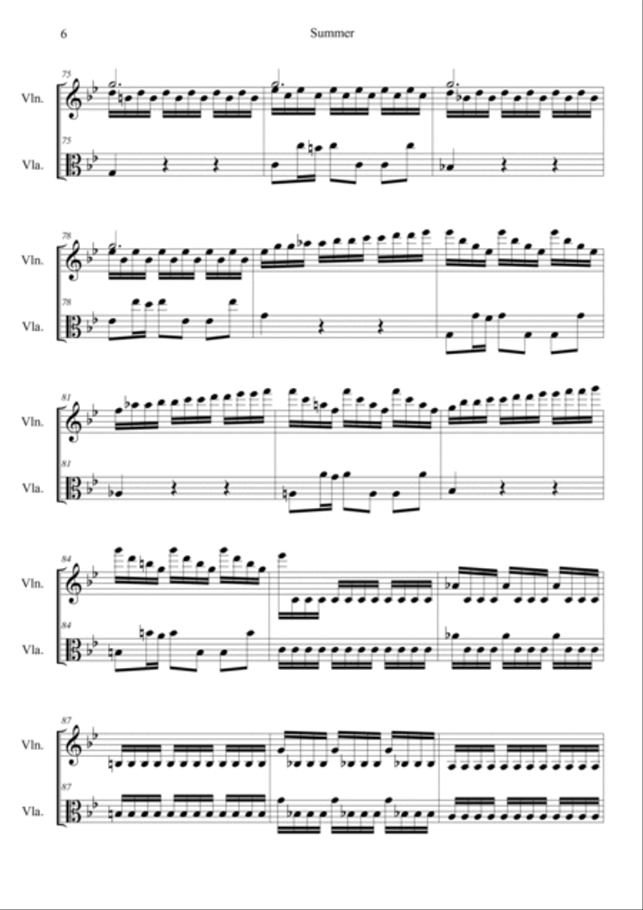 The Four Seasons: Summer 3rd Movement 
