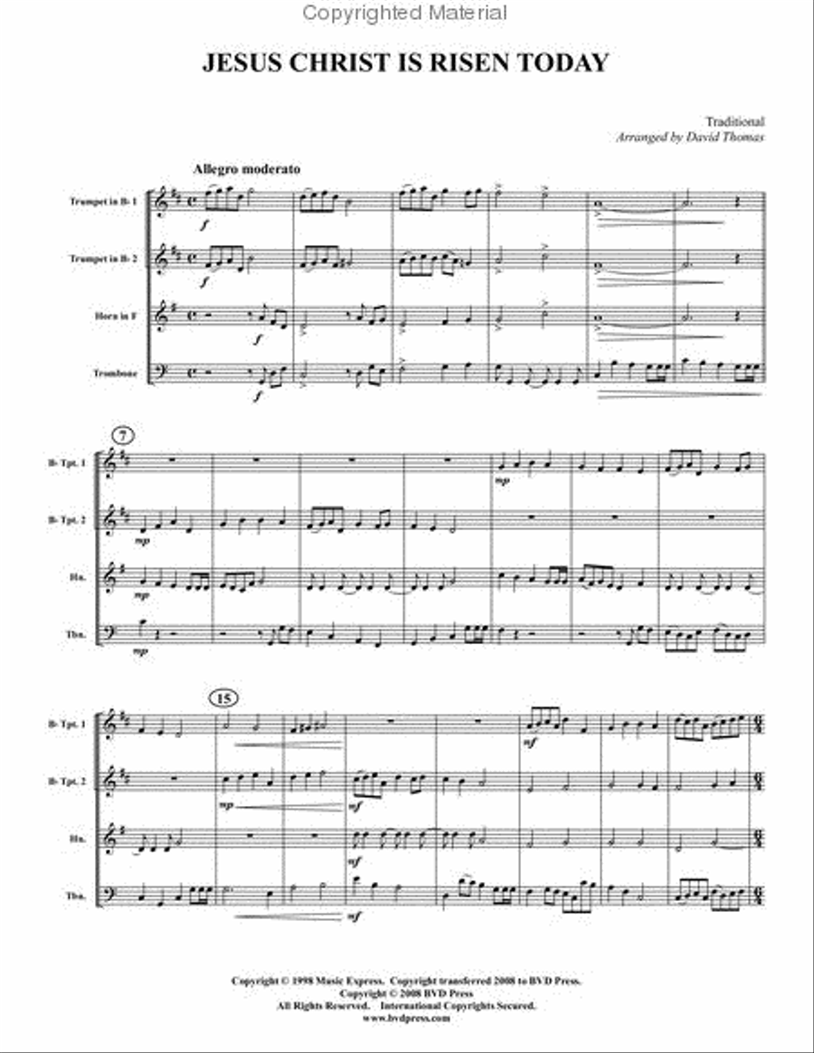 Festive Brass Album Brass Quartet scores gallery preview page 11
