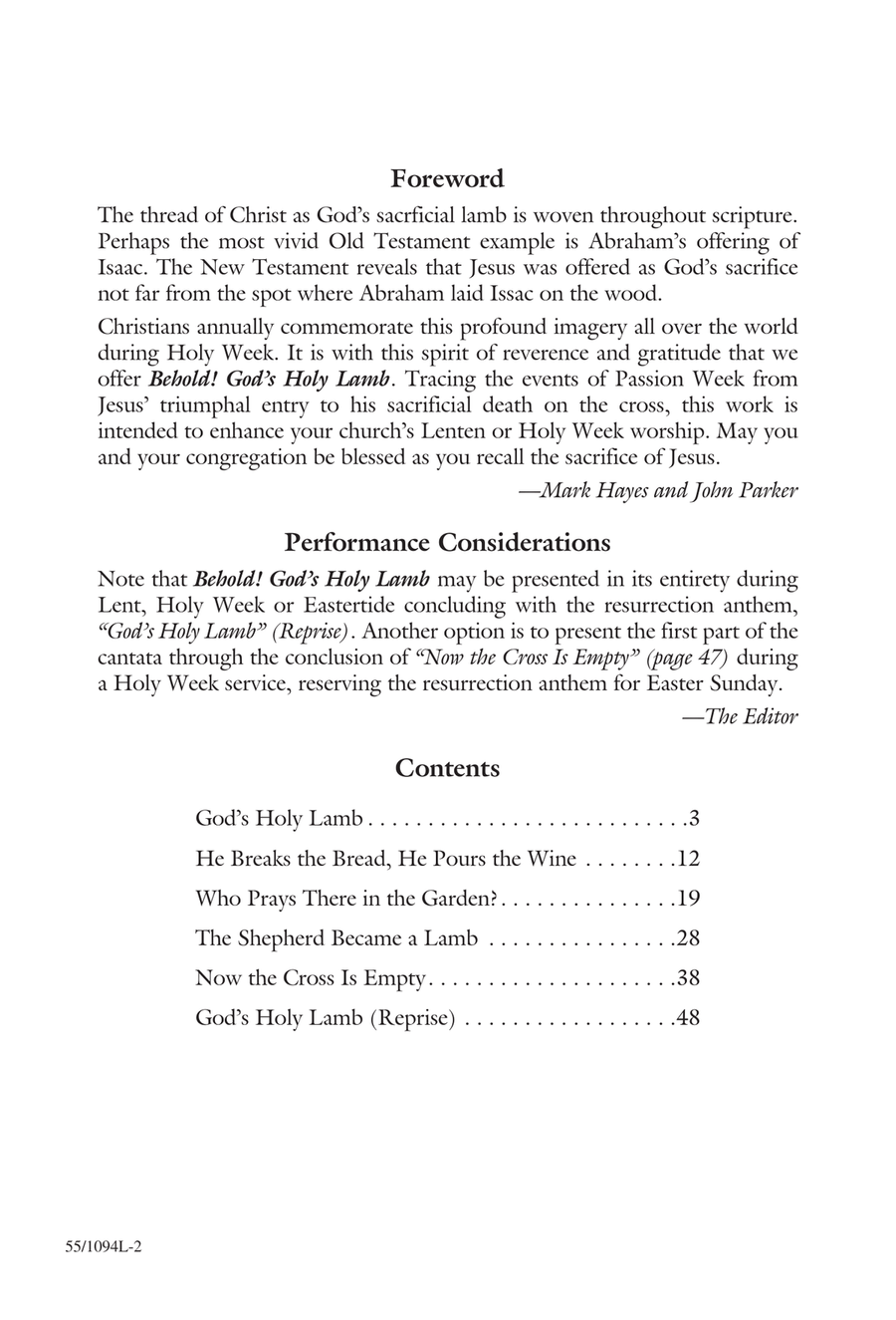Behold! God's Holy Lamb by Mark Hayes 3-Part - Digital Sheet Music page 4