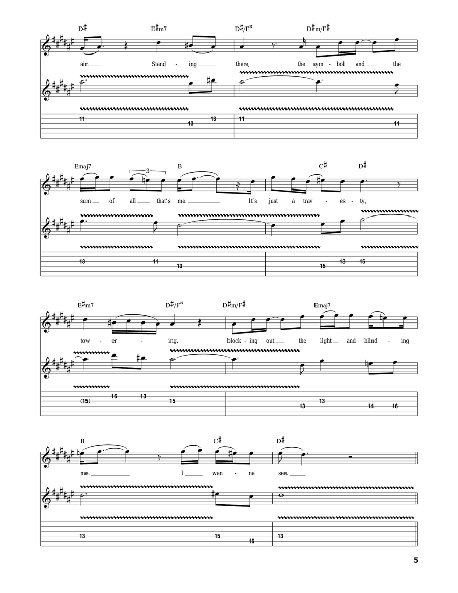 The Wall Acoustic Guitar scores gallery preview page 5