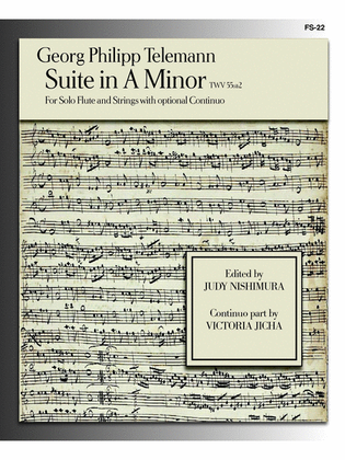 Book cover for Suite in A Minor for Flute and Orchestra