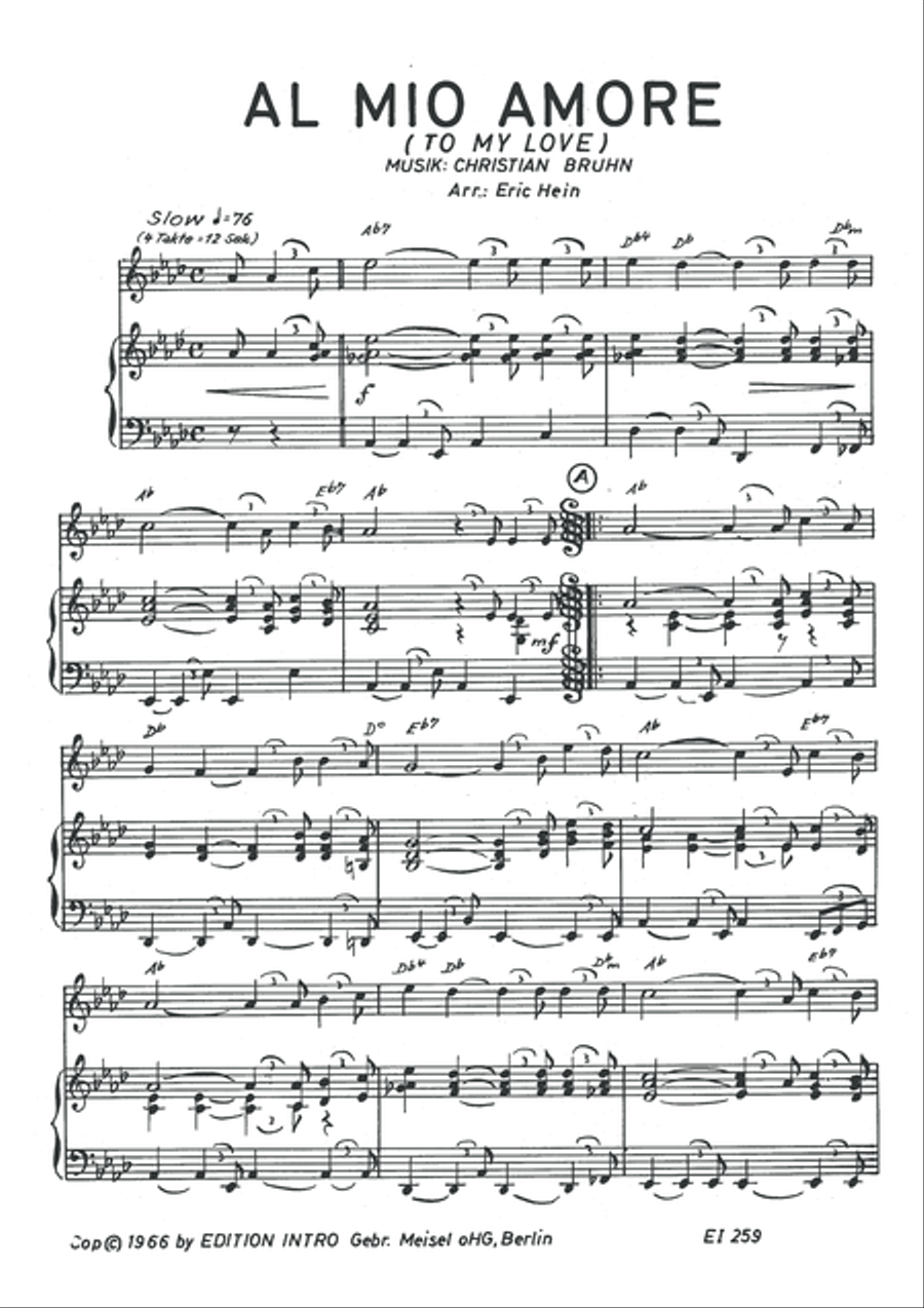 Al mio amore Piano, Vocal scores gallery preview page 3