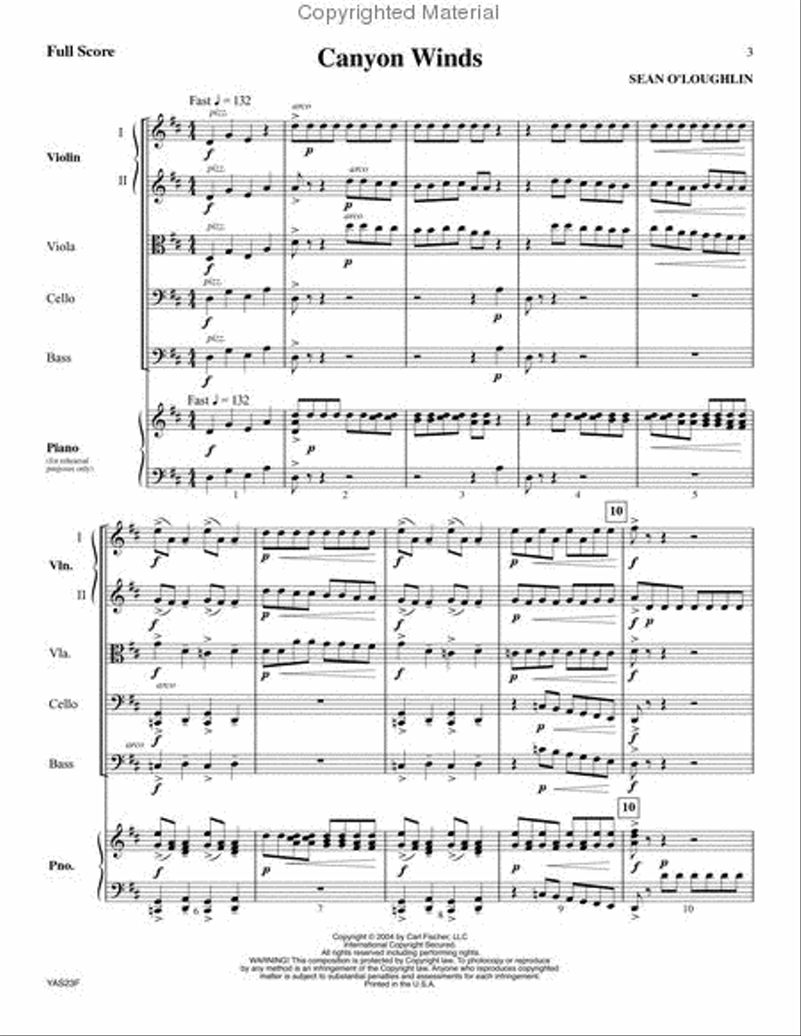 Canyon Winds Canyon Winds Orchestra scores gallery preview page 2
