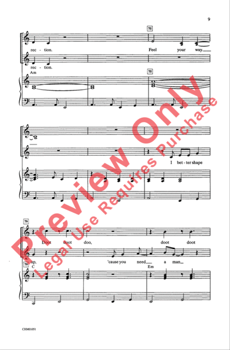 You're the One That I Want 2-Part scores gallery preview page 9
