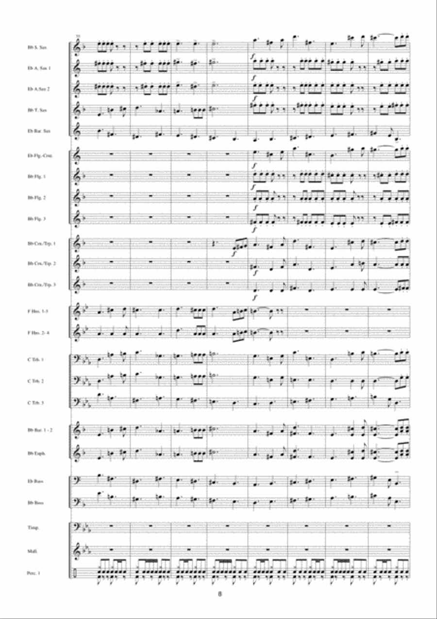 Police Academy Fanfare Band scores gallery preview page 9