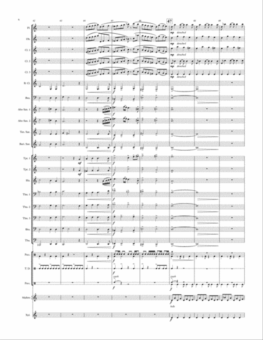 From Wintry Darkness-Light! Concert Band scores gallery preview page 6