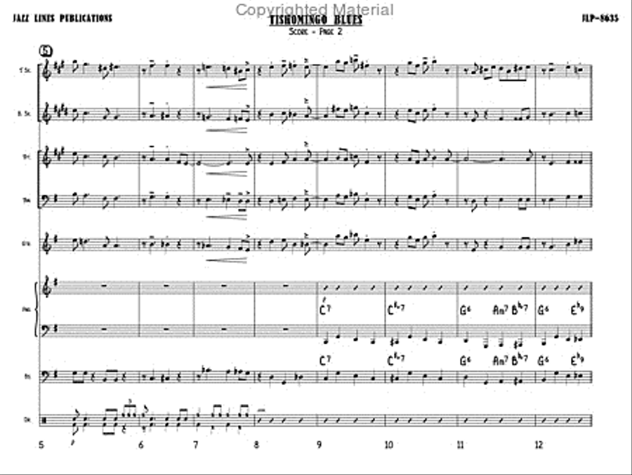 Tishomingo Blues Chamber Music scores gallery preview page 5