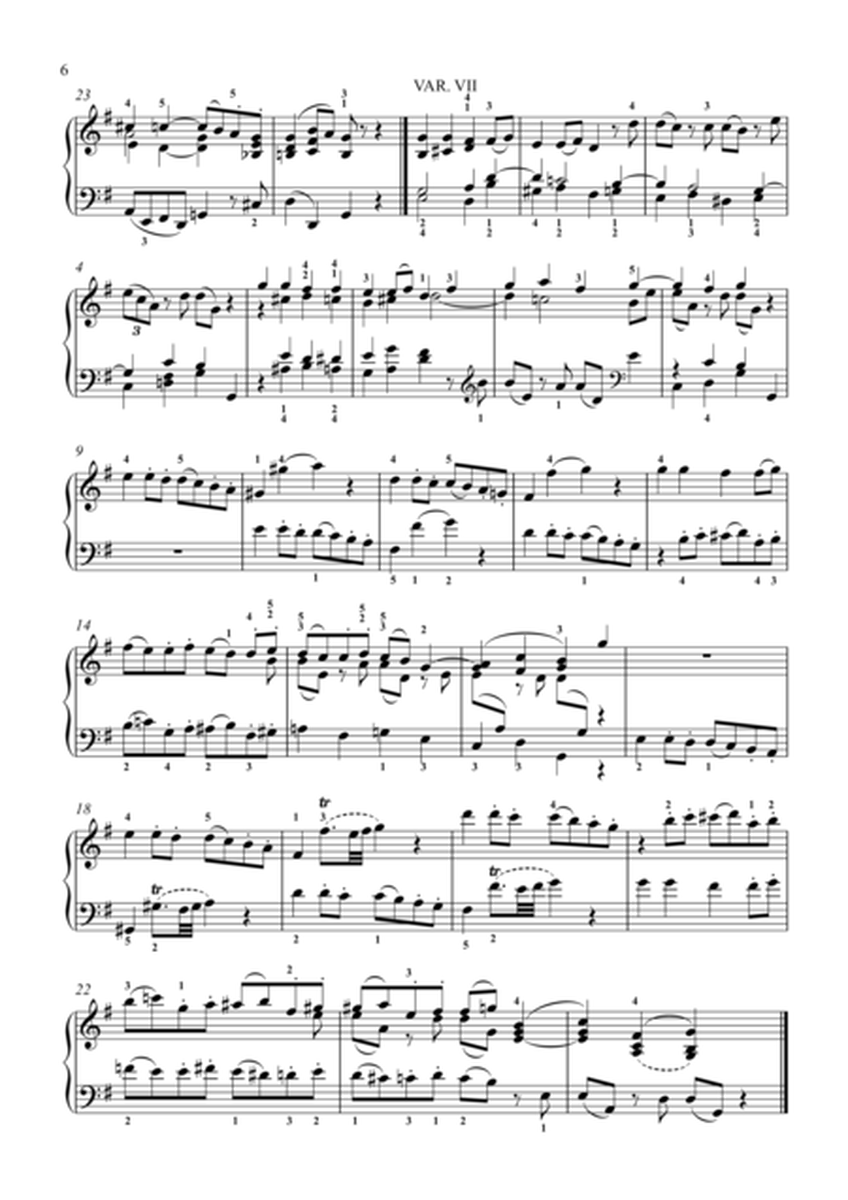 Mozart - 10 Variations in G major K. 455