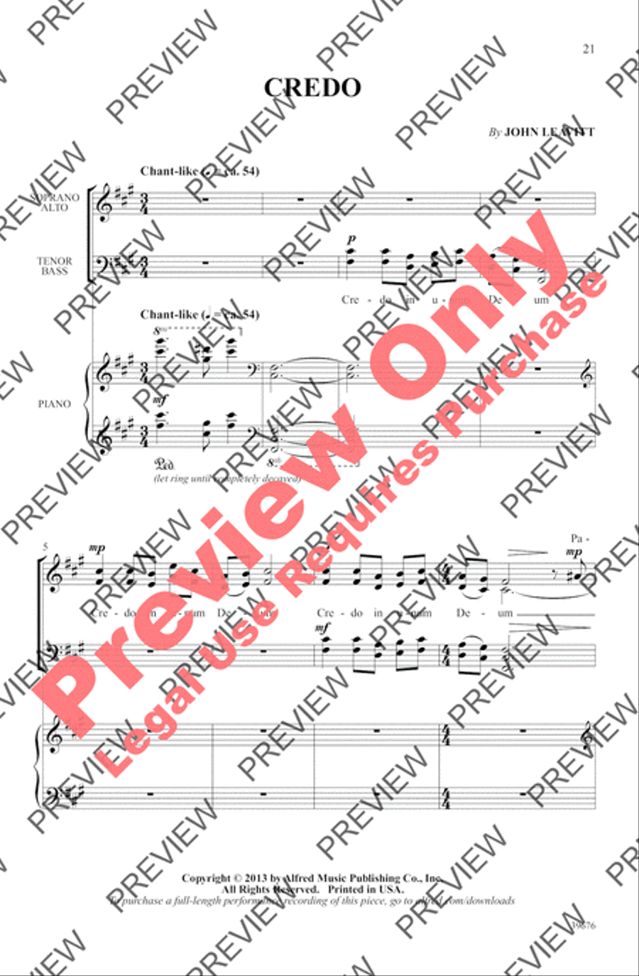 Missa Festiva Missa Festiva 4-Part scores gallery preview page 24