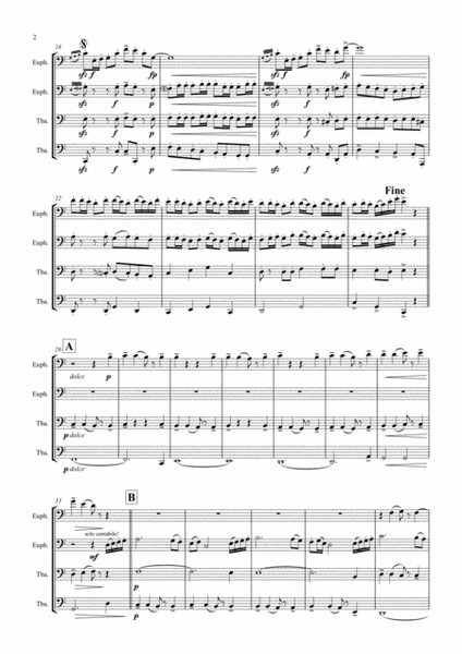 Fest Fanfare - Classical Festive Fanfare - Opener - Low Brass Quartet/Tuba Quartet
