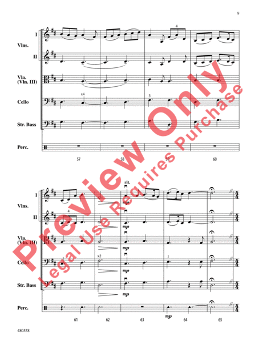 Harry Potter -- Wizards Unite---Selections from the Real-World Augmented Reality Mobile Game String Orchestra scores gallery preview page 10