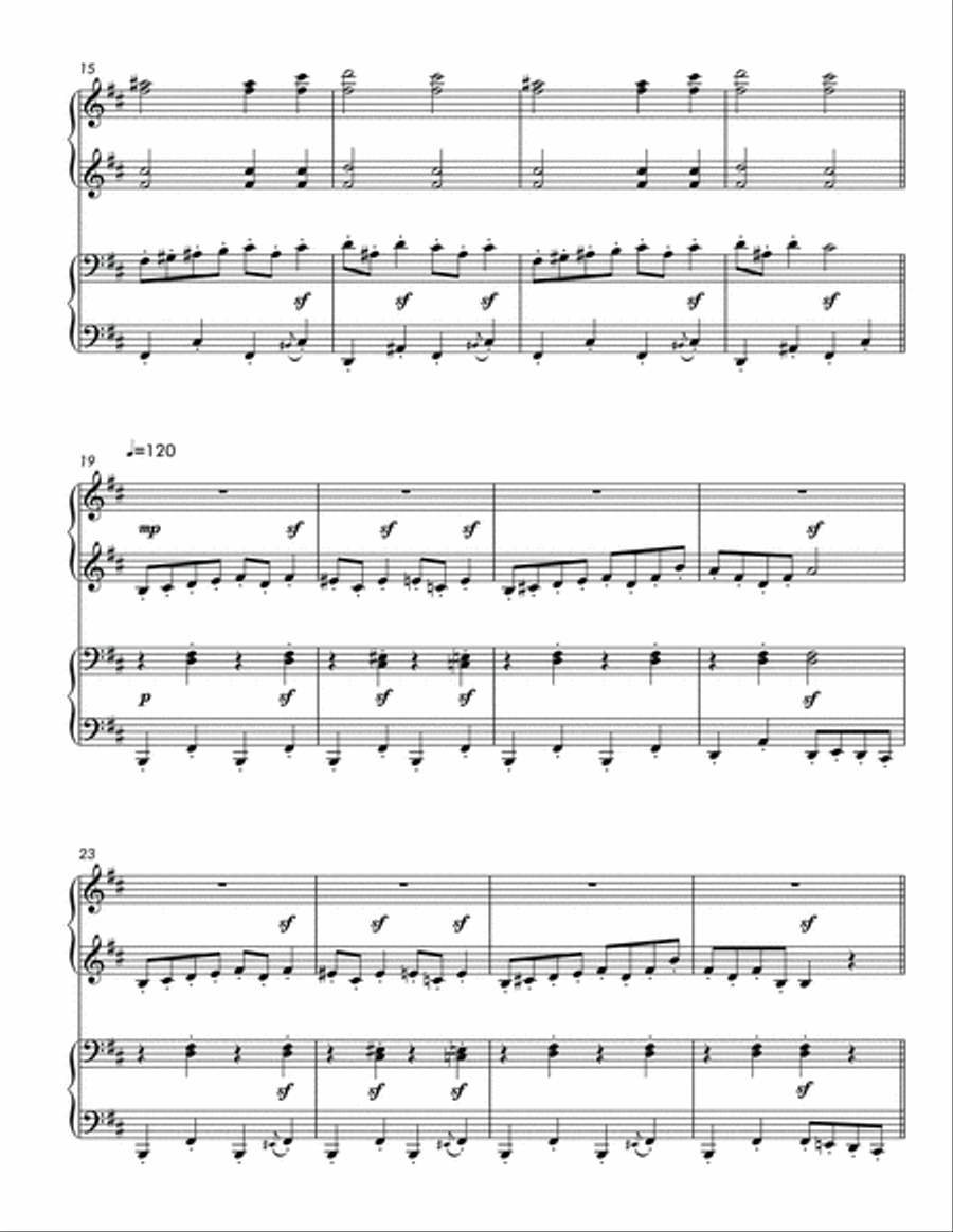 In the Hall of the Mountain King (Intermediate Piano Duet) 1 Piano, 4-Hands scores gallery preview page 3