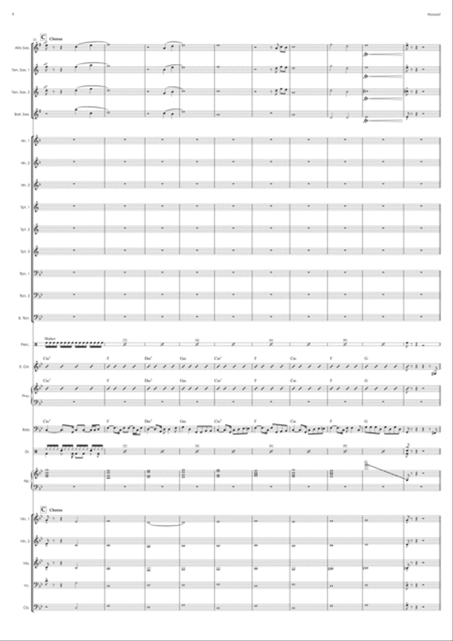Howzat Howzat Full Orchestra scores gallery preview page 4