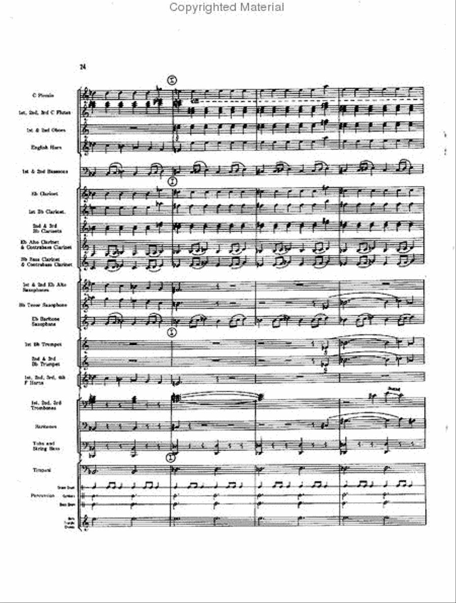 Caccia and Chorale Concert Band scores gallery preview page 23