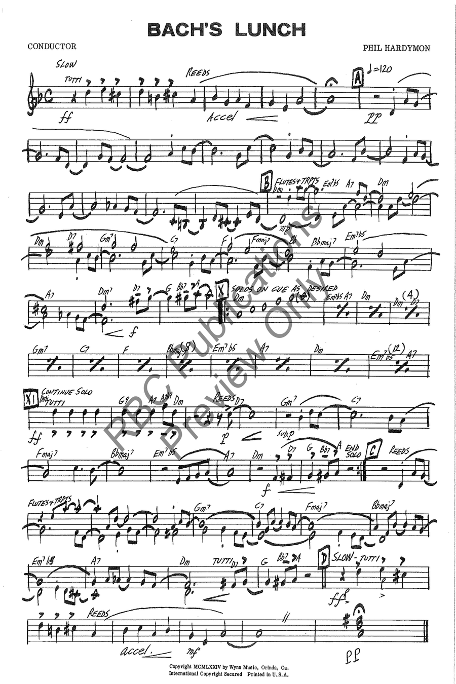 Bachs Lunch Bachs Lunch Jazz Ensemble scores gallery preview page 2