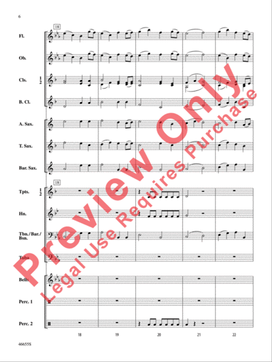 Open the Door! Concert Band scores gallery preview page 7