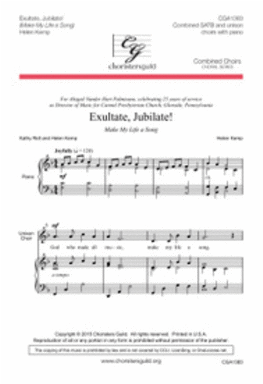 Exultate, Jubilate! Exultate, Jubilate! 4-Part scores gallery preview page 1