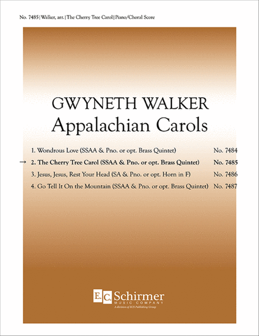 Appalachian Carols: 2. The Cherry Tree Carol SSAA scores gallery preview page 1