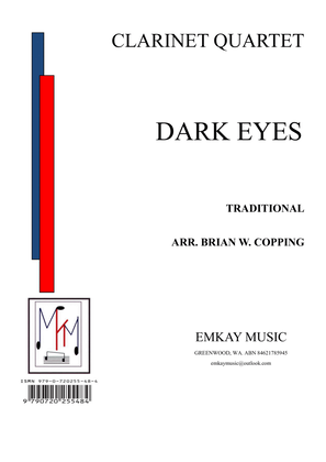 Book cover for DARK EYES – CLARINET QUARTET