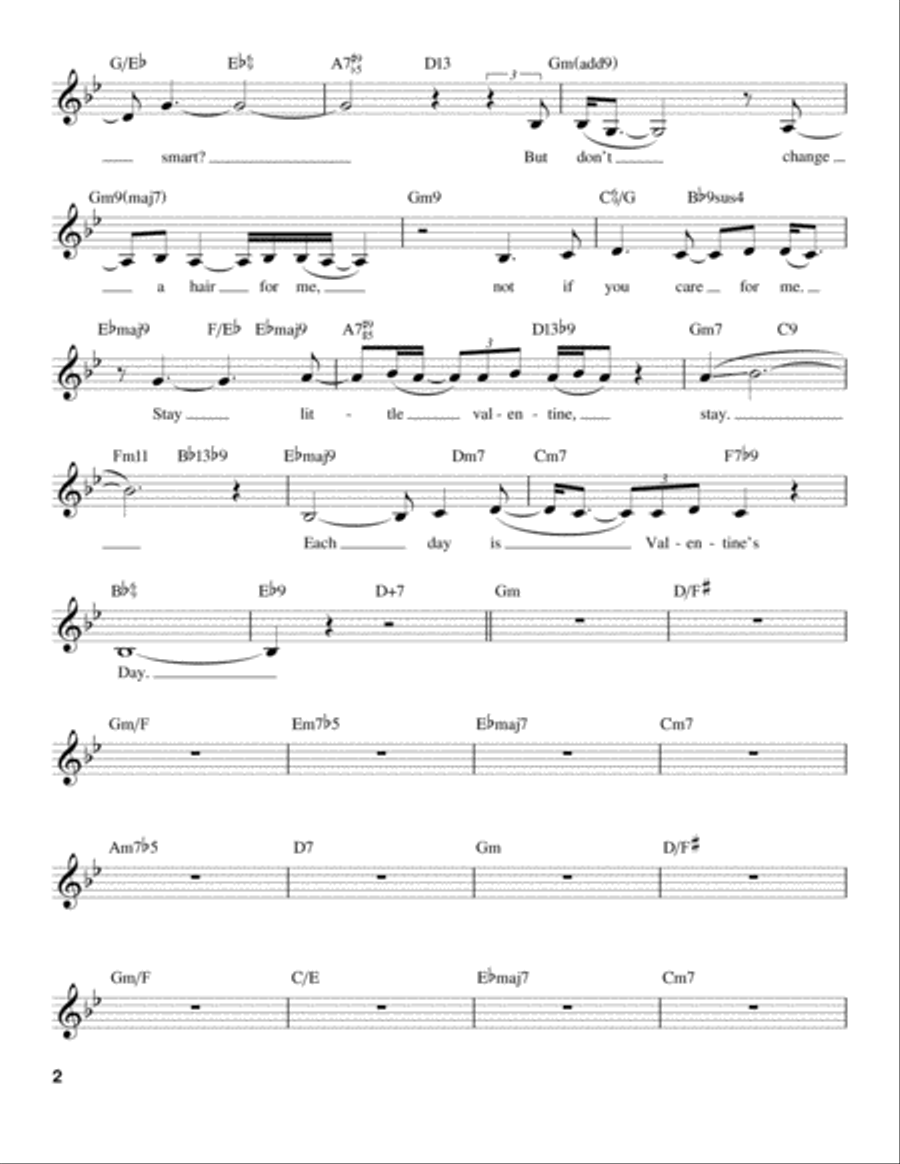 My Funny Valentine My Funny Valentine Voice scores gallery preview page 2