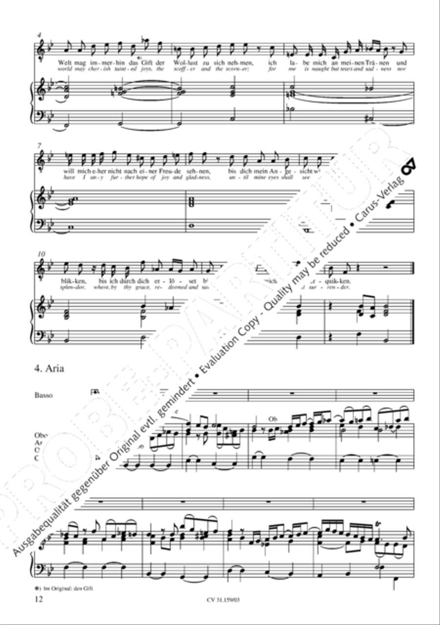 Come ye, our way is up to Jerusalem (Sehet, wir gehn hinauf gen Jerusalem) 4-Part scores gallery preview page 13