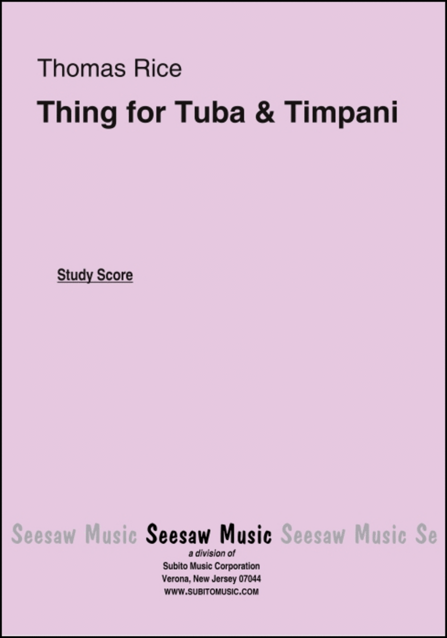 Thing Thing Tuba scores gallery preview page 1