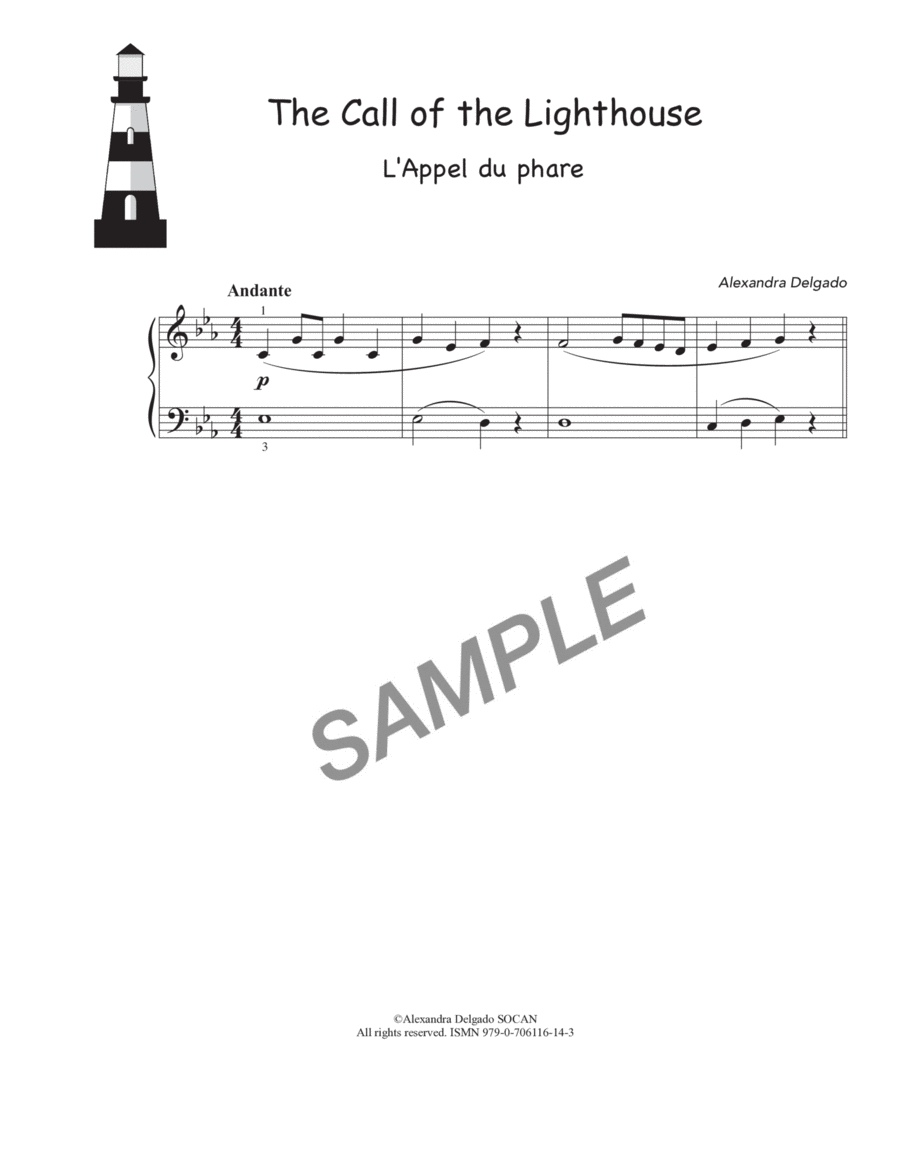 The Call of the Lighthouse/L'Appel du phare Piano Solo scores gallery preview page 1