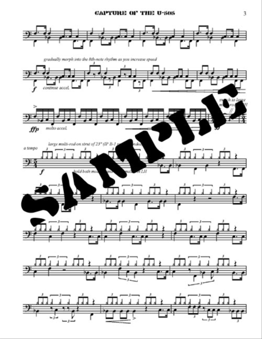Capture of the U-505 Percussion scores gallery preview page 2