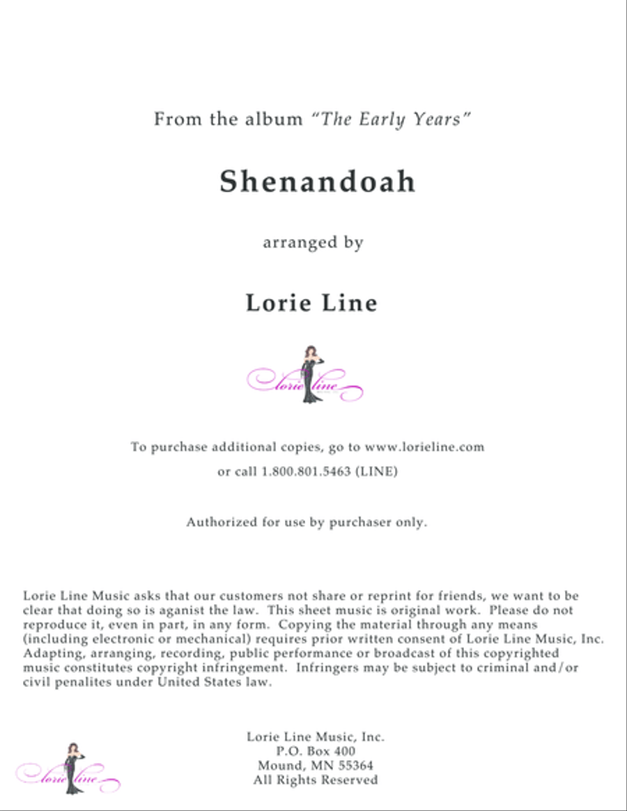 Shenandoah Piano Solo scores gallery preview page 1