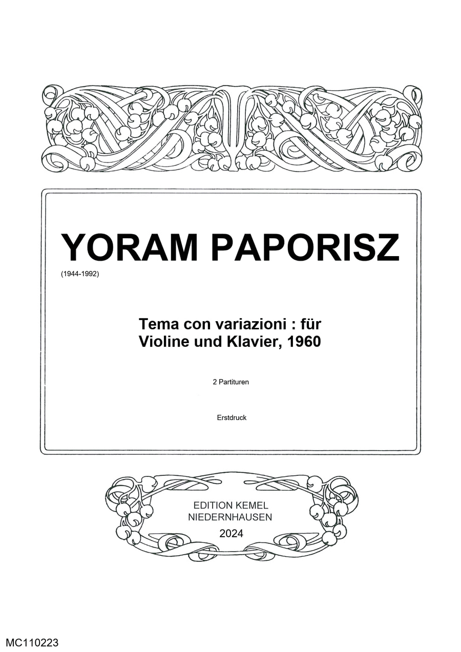 Tema con variazioni Violin Solo scores gallery preview page 1