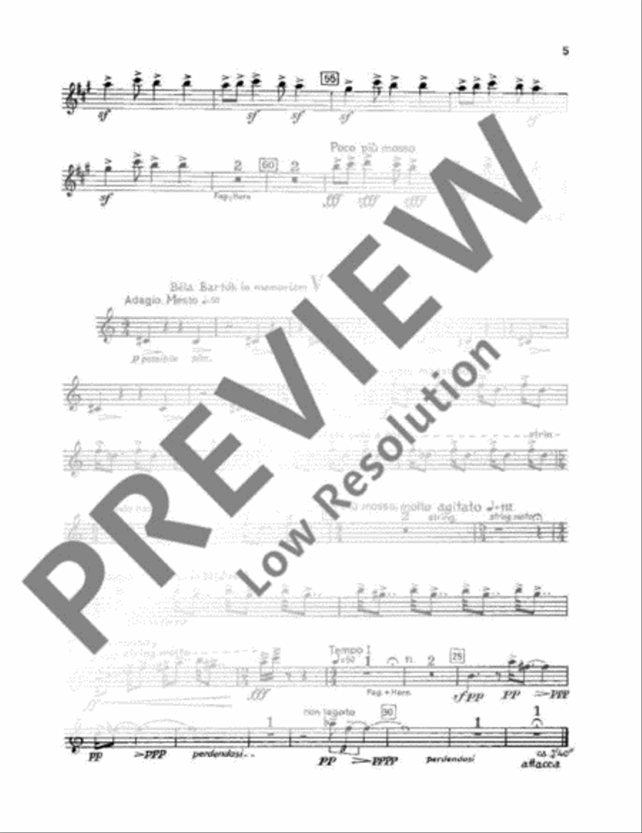 Six Bagatelles Woodwind Quintet scores gallery preview page 17