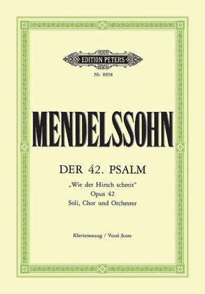 Book cover for Psalm 42 Wie der Hirsch schreit Op. 42 (Vocal Score)