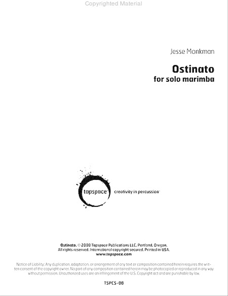 Ostinato Ostinato Marimba scores gallery preview page 2