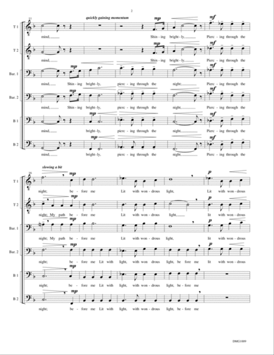 Christ My Savior (TTBBBB, unaccompanied) TTBB scores gallery preview page 2